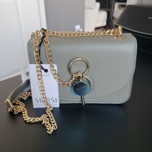 Mersi Crossbody Bag with Gold Chain
